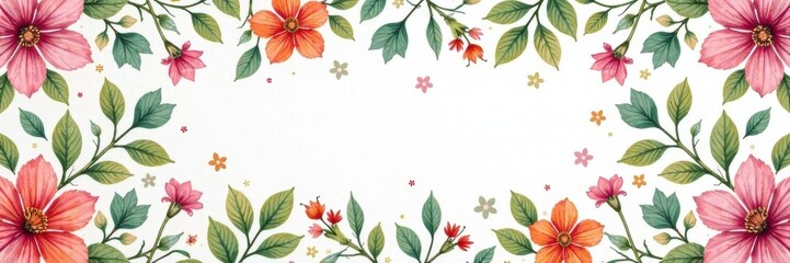 Intricate floral pattern in muted colors on a white background , pattern, white