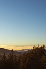 Sunset over Mountain Landscape