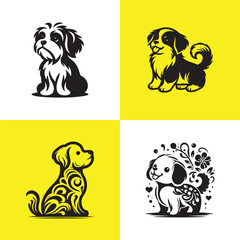 Art of Dog Silhouette Vector Designs