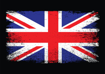 Fototapeta premium Uk grunge flag texture