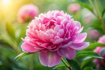 Elegant Peony Flower Background for Design Projects: High-Resolution Stock Photo