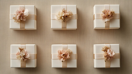 DIY wedding favors with pastel candy in decorative gift bags