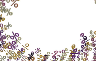 percent rain shopping digital in 3d.