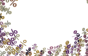 percent rain shopping digital in 3d.