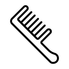 Fototapeta premium Comb Vector Line Icon Design