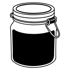 glass jar of jam