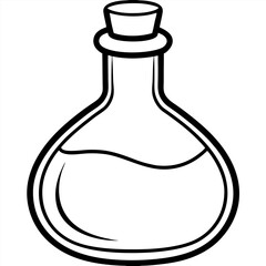 bottle of perfume isolated