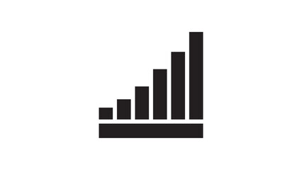 bar graph isolated on white