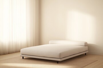 modern multifunctional sofa bed in sleek living room smooth fabric in contrasting tones compact yet spacious design