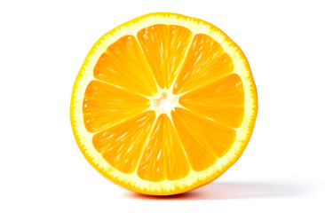 Orange slice isolated on white background