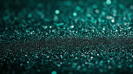 Shimmering turquoise glitter creates a captivating visual effect for creative projects