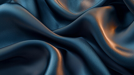 Obraz premium Luxury Silk Fabric with Elegant Drapery and Rich Textures – Close-Up