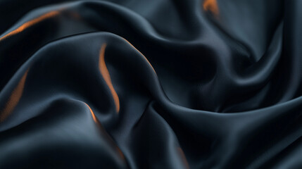 Obraz premium Luxury Silk Fabric with Elegant Drapery and Rich Textures – Close-Up