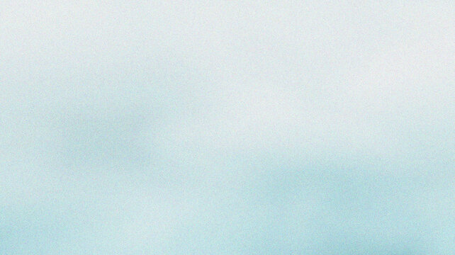 Light blue grainy gradient background with vignette effect, Blue to white abstract background with grainy texture fading away, High-quality image featuring a grainy texture with a soft blue gradient