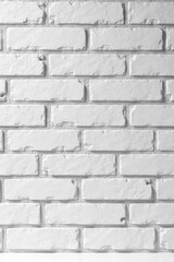 Obraz premium Clean White Brick Wall Texture Background Ideal for Design Projects and Presentations