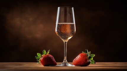 Champagne and Strawberries.