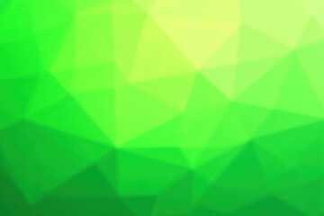 Abstract Green Low Polygonal Background Texture Featuring a Gradient of Vibrant Hues