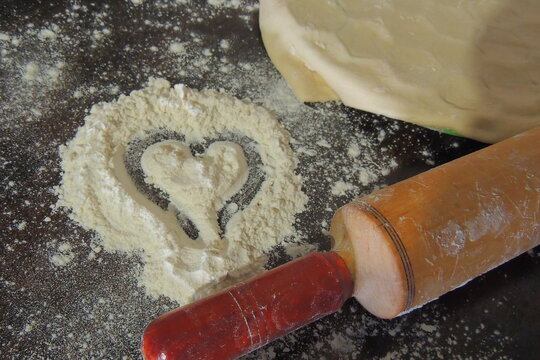 heart shaped cookie dough