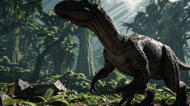 Megalosaurus dinosaur in the wilderness