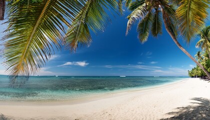 tropical beach, AI generated