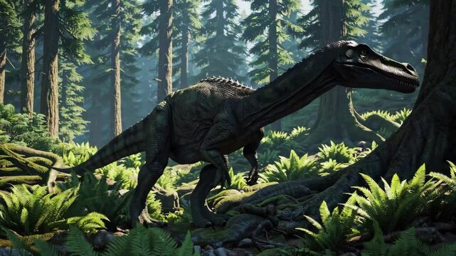 Megalosaurus dinosaur in the wilderness