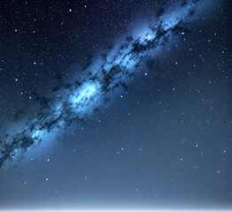  Milky Way near Purros Space stars background. Universe star pattern with blazing stars. Night sky galaxy.generative ai