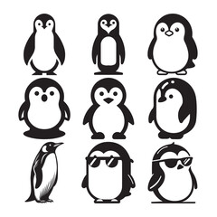 Beautiful high-resolution vector illustration of Royal Penguin, Penguin Vector Logo Design