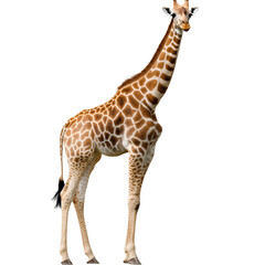 Fototapeta premium giraffe on on transparent background 