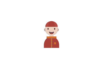 child in a cap