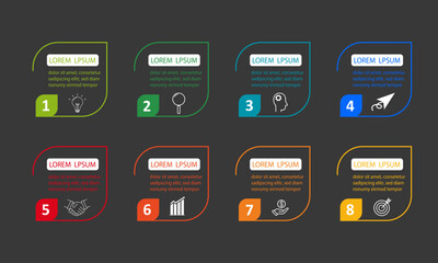 Sales funnel Business data timeline infographic with icons designed for abstract background. Presentation chart Vector. Template diagram, process technology digital, design for workflow layout.