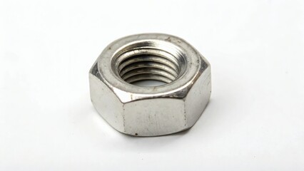 Hex Nut, Stainless Steel, Close-up, Metal Fastener