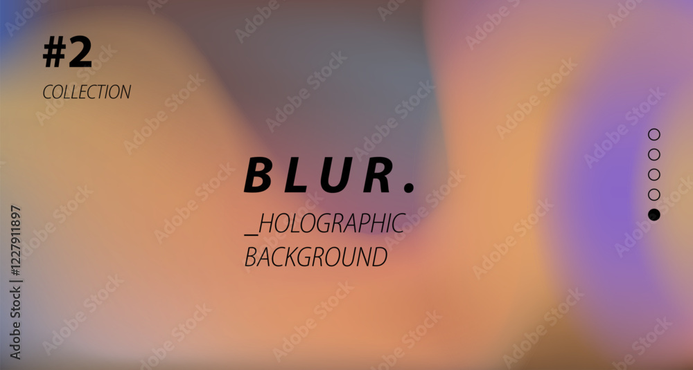 Aufkleber minimal defocused aura style background with soft blurred colors. vector illustration for presentati