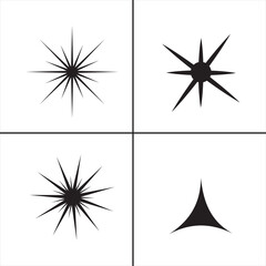 star vector design icon symbol set 