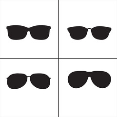 sunglass vector design icon symbol set 