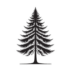 Abstract Hemlock Tree silhouette for digital and print artwork - Hemlock tree silhouette - Hemlock tree vector - Hemlock tree illustration - Hemlock silhouette - Hemlock vector
