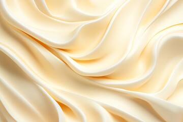 top-down view of whipped butter texture with airy soft folds illuminated by soft diffused lighting warm lighting photorealistic