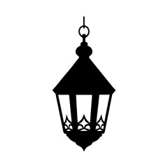 Lamp silhouette vector illustration icon