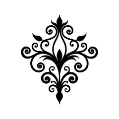 Mandala silhouette vector illustration