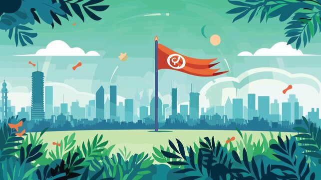 Bangladesh Independence Day Celebration Flat Vector Illustration