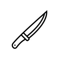 knife icon, knife silhouette vector.