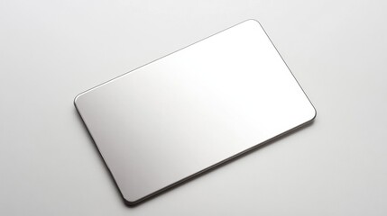 A blank white card template for Magic the Gathering cards, no border around it. The top of the page is empty and has space to be used as an icon or illustration. There's text on one side only