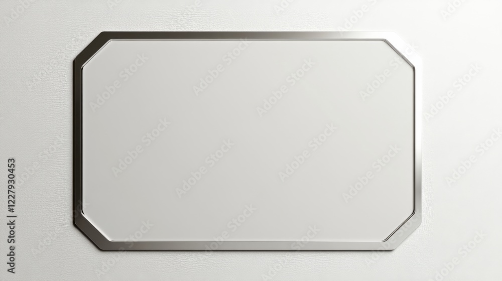 Poster a blank white card template for magic the gathering cards, no border around it. the top of the page 