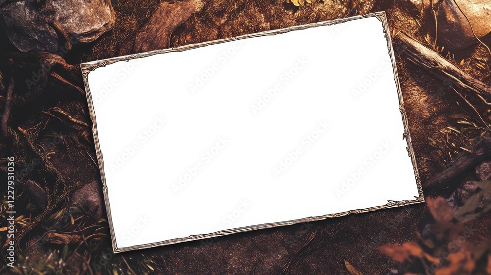 Poster a blank white card template for magic the gathering cards, no border around it. the top of the page 