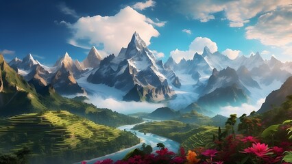 Discover Earth's magnificent splendor in amazing 4K resolution. This AI technology will make your vision a reality, whether it's the snowy Himalayan peaks or the vivid hues of the Amazon rainforest.