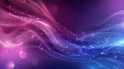 Obraz premium Abstract colorful waves with glowing particles, ideal for backgrounds or digital art.