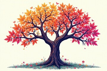 Obraz premium A stylized line drawing of a family tree with interconnected lines , connection , kinship