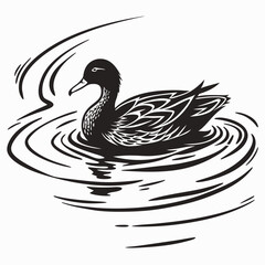 Water vector silhouette black design white background