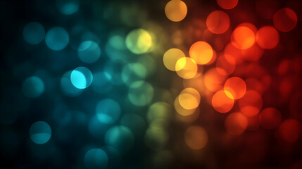 Obraz premium Abstract bokeh lights, blue-red gradient, dark background, festive design