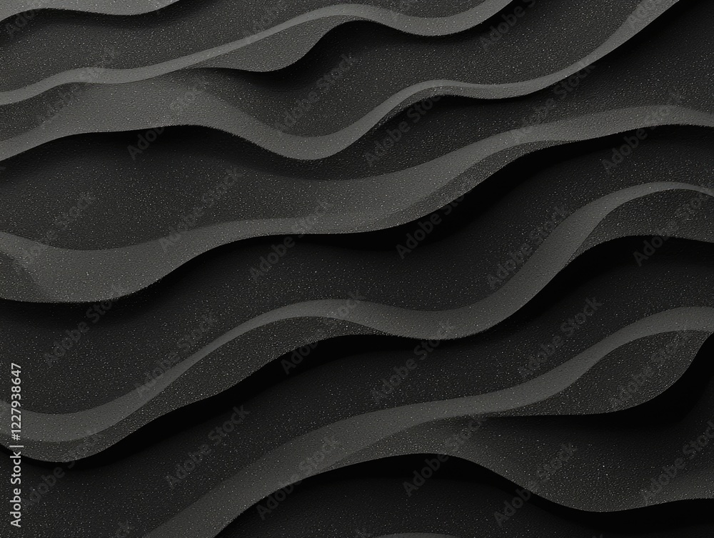 Poster abstract dark waves: an abstract background image featuring a series of undulating waves rendered in