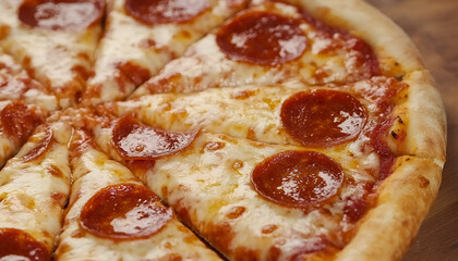 Tasty pizza toast on table, closeup view
